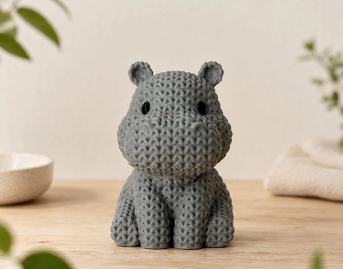 Hippo ornament birthday - ,