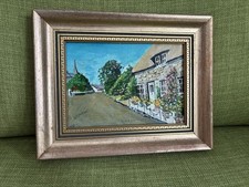 Original Oil On Canvas Art By Brenda Jackson “Brighstone” Isle Of Wight 10” X 8”