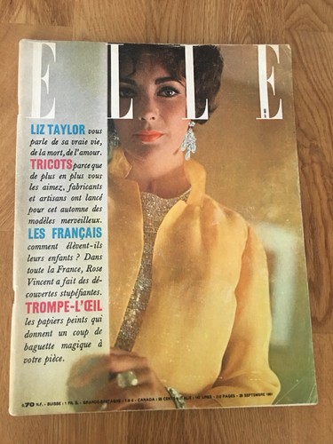 Vintage french edition elle - french,