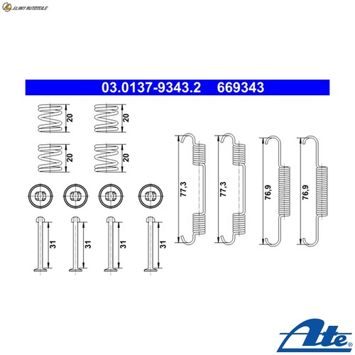 Accessory kit parking brake - kit,