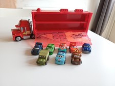 Disney Cars Mack Carrier & Mini Racer Cars Bundle