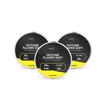 Avid Outline Fluoro-Soft Hooklink 20m Fluorocarbon - All Sizes - Terminal Tackle