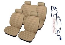 Bloomsbury Beige Leather Look