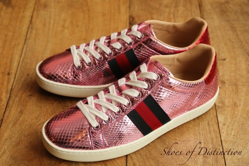 Gucci ace pink leather - ace,