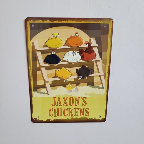 Personalised chicken sign hen - sign,,