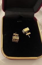 Chic Loewe Monogram Stud Earrings 