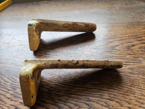Vintage cast iron shelf - cast,