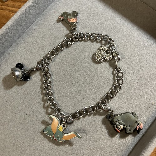 Disney charm bracelet - disney, silver