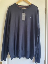 Mens Next Navy Blue Crew Neck