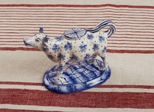 Cow Creamer Blue and White