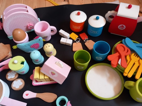 Wooden play food pretend - wooden,