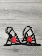 BNWOT Black Strappy Cage