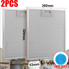 2Pcs Cooker Hood Filters Metal Mesh Extractor Vent Filter 320 x 260 mm UNIVERSAL