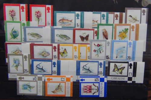 Gibraltar 1977 birds flowers - gibraltar,