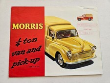 MORRIS MINOR VAN PICK UP SALES