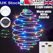 New Solar Spiral Lights LED Hanging Beehive Lamps Garden Outdoor Patio Decor