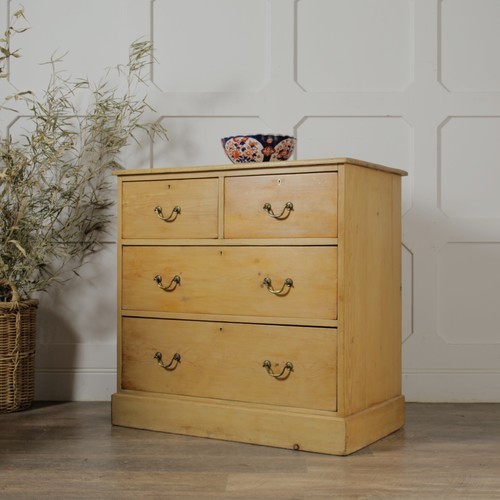Victorian stripped pine chest - victorian,