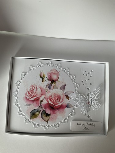 Handmade luxury birthday card - luxury,