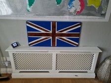 Hand made union jack wood and