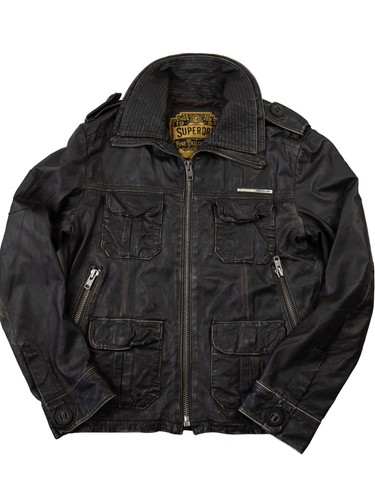 Superdry brad leather jacket - superdry,