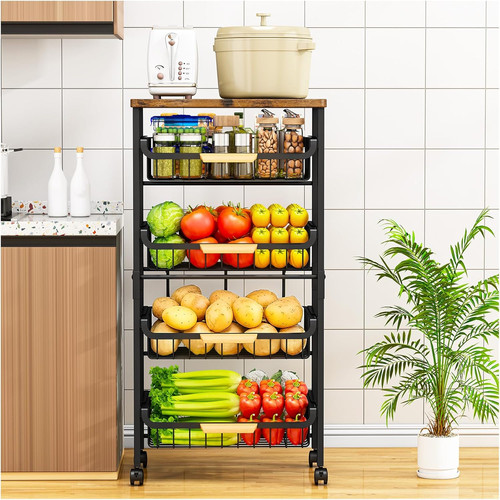 Tier kitchen trolley on - kitchen,