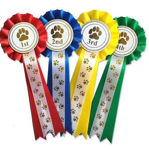 Dog rosettes 1st 4th - 1tier, paw
