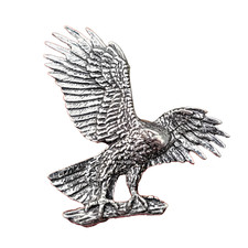 Harris Hawk Pin Pewter Badge