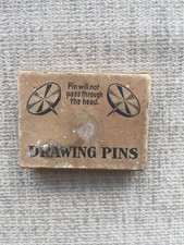 Vintage Drawing Pins in Original Box