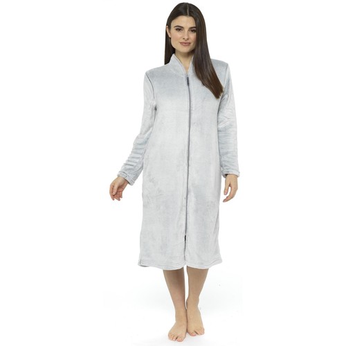 Ladies dressing gown fluffy - dressing,