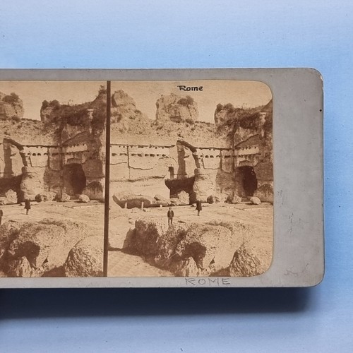 Stereoview card real photo - card,