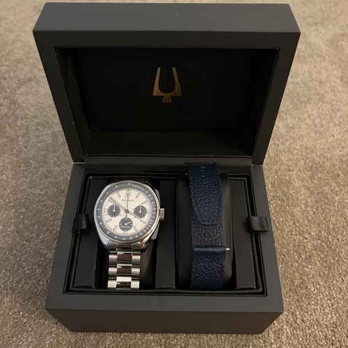 Bulova men lunar pilot blue - bulova, men's