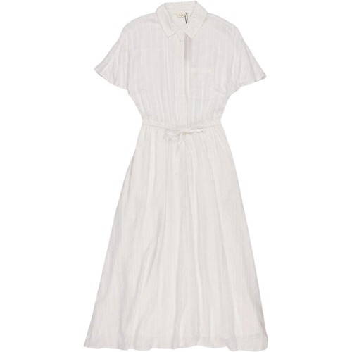 Hush white textured stripe - hush,