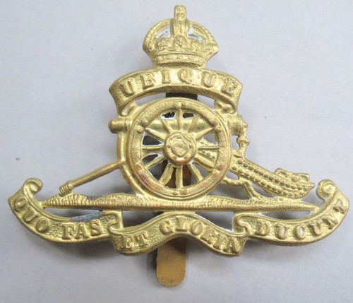 Military gilt cap badge - military, k/c