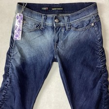 BNWT Ladies MISS SIXTY ARC CUFFED LOW RISE Blue Jeans Size 8 W27 L32  (470F)
