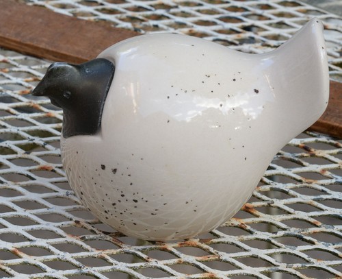 Unusual pottery chicken - unusual,