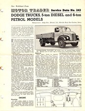 Dodge 5 Ton Diesel & 6 Ton
