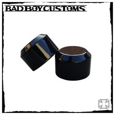 Axle cover front black harley - black,