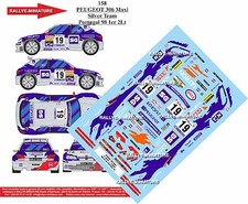 DECALS 1/43 REF 0158 PEUGEOT
