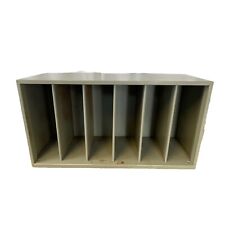 Industrial File Shelves Archive Pigeon Hole Office Workshop Storage Vintage 1982