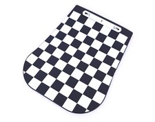 Motorcycle Scooter Vespa MOD Chequered Mud Flap Number Plate Mount Fitment