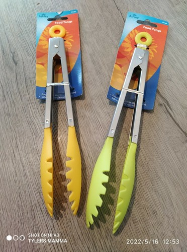 Food serving tongs stainless - tongs,