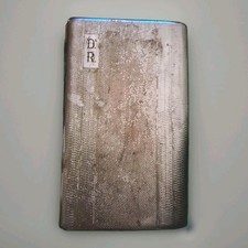 Vintage Retro Cigarette Case - POLO - MADE IN ENGLAND - silver tone 