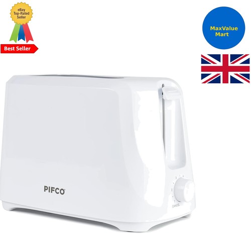 Compact white toaster - 2, slice