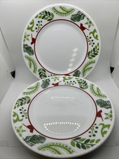 8 CORELLE Christmas Birds &