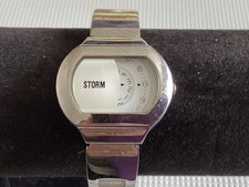 Storm MIKA Jump Hour Watch White dial Stainless Steel Bracelet