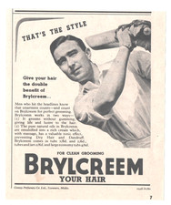 BRYLCREEM   That's the style :  Original Vintage 1951 Advert ~ POST FREE