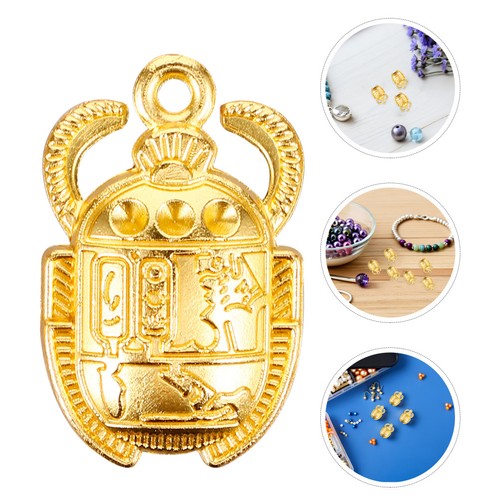 Golden egyptian scarab - golden,