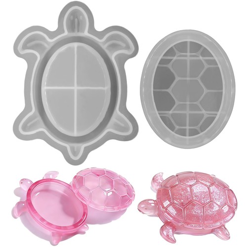Silicone turtle box - box, resin