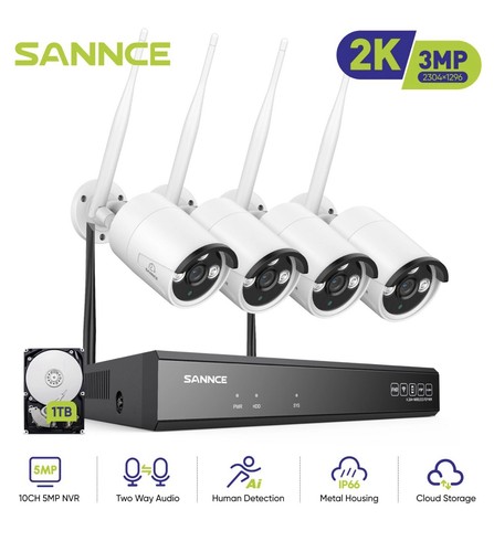 3mp sannce wireless two - sannce, way