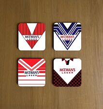 ST HELENS RUGBY LEAGUE RETRO KITS OF THE 1990'S COASTERS PACK OF 4